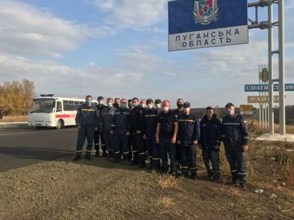 Александрийские спасатели тушили лесные пожары в Луганской области (ФОТО)