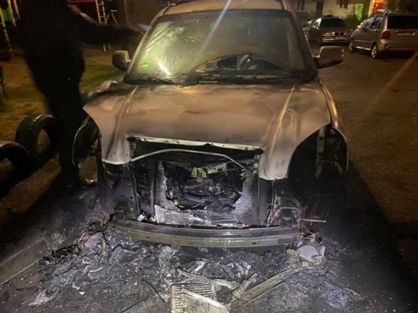 Сегодня ночью горела машина жены депутата Александрийского районного совета (ФОТО)