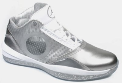 серебряные кроссовки Jordan