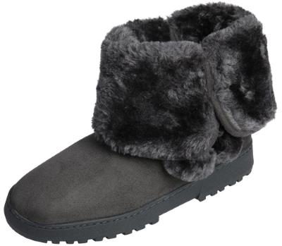 Beverly Rock Womens Faux Suede Fur Lined Pom Pom Boot