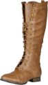 Breckelle's Outlaw Women's Lace Up Knee High Riding Boot Thumb