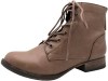 Breckelle's Women's Georgia-43 Faux Ankle High Lace Up Combat Boot Thumb