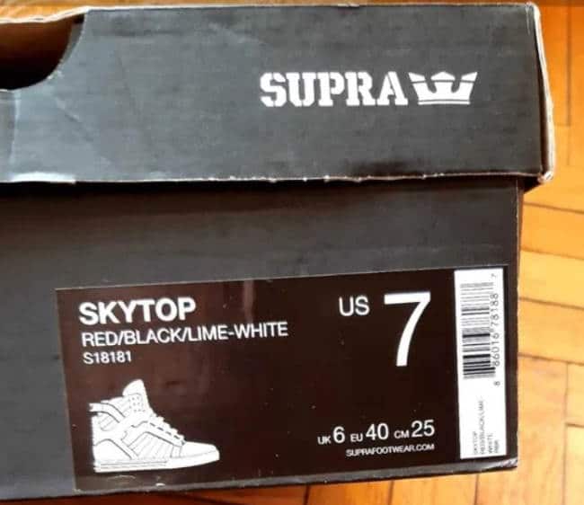 Оригинальный пакет Supra Пример 5